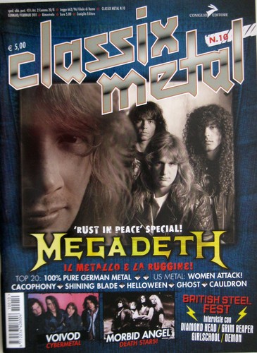 Classix metal 2011 megadeth - metal,