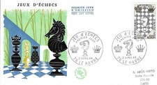 FDC CHESS FRANCIA 1966