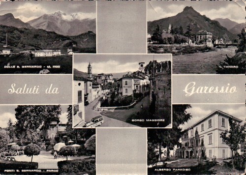 1958 cartolina garessio - -,
