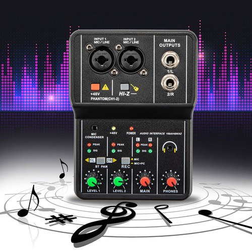 Mini mixer audio canali usb - mini,