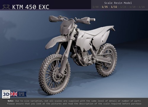 Moto ktm 450 exc - exc, modellino