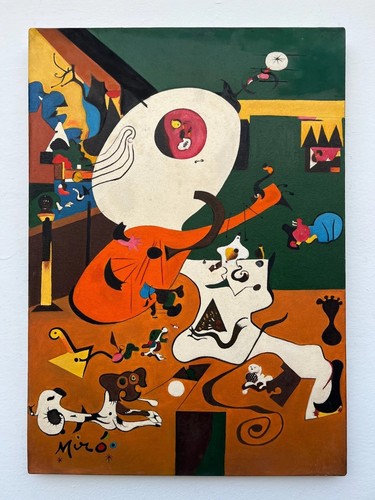Quadro olio tela joan - joan, miro