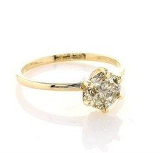 Anello Solitario Oro Giallo