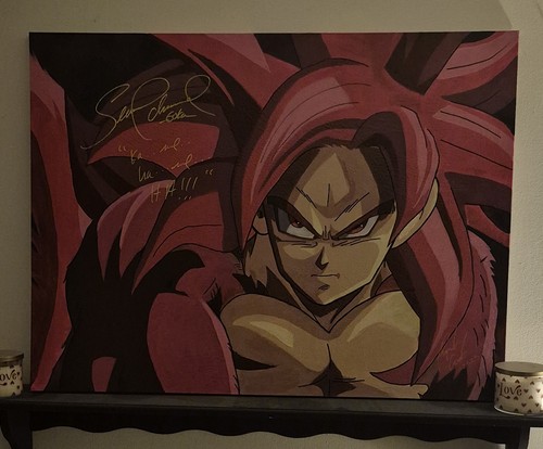 Quadro firmato ss4 goku - firmato,