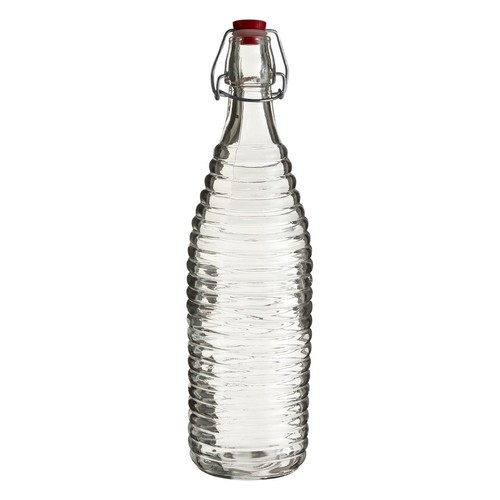 Bottiglia vetro trasparente - vetro,