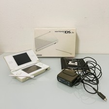 Nintendo DS Lite Bianco con Pennino Caricatore Scatola e Manuale FUNZIONANTE