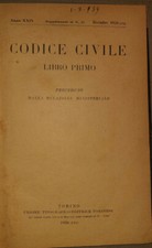 Codice civile libro primo UTET