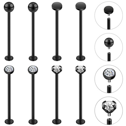 8pz piercing fossetta labbro - 8pz,