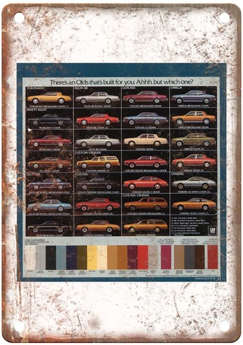 Insegna metallo oldsmobile - insegna, in