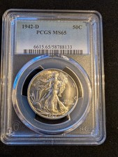 1942 mezzo dollaro walking - 1942-d,