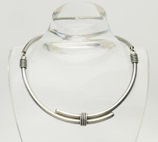 Collana Vintage In Argento Sterling Del Mid Century Modern Messico