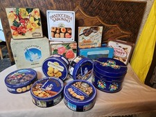 Grande Lotto Di Scatole Pubblicitarie In Latta Biscotti Pasticceria Varia Pz13