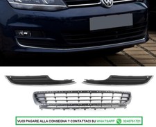 3 Griglie Paraurti Mascherine Fendinebbia CON CROMATURE GOLF 7 VII 2012-2017