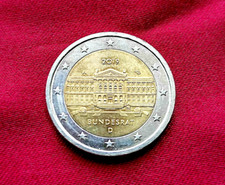 Moneta Germania 2 Euro Bundesrat D 2019 Zecca A Berlino SPL Circolata 