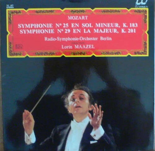 Mozart symphonie 25 en - lp,