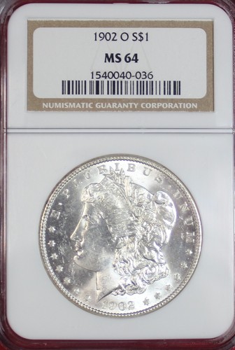 1902 dollaro morgan ngc - dollaro, ms64