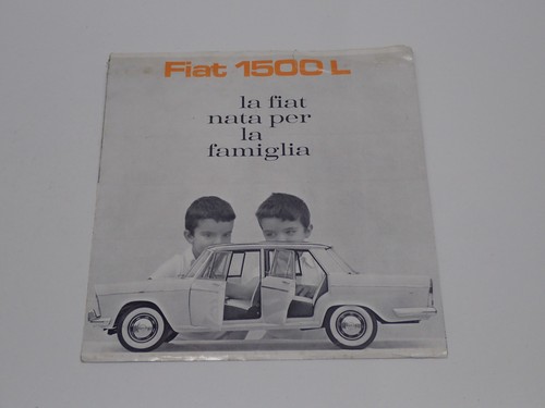 Fiat 1500 depliant brochure - fiat, l