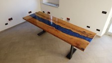 Epoxy resin river table -