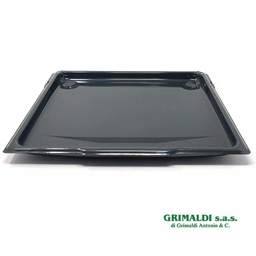 Leccarda teglia smaltata - teglia, nera