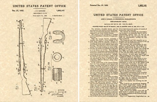 Patent for the garand - for,