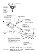 SCARICO LEOVINCE SBK TERMINALE  LV ONE APRILIA RS4 125