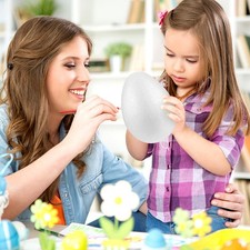  10 pezzi di uova finte fai da te oggetti di scena per dipingere uova uova di