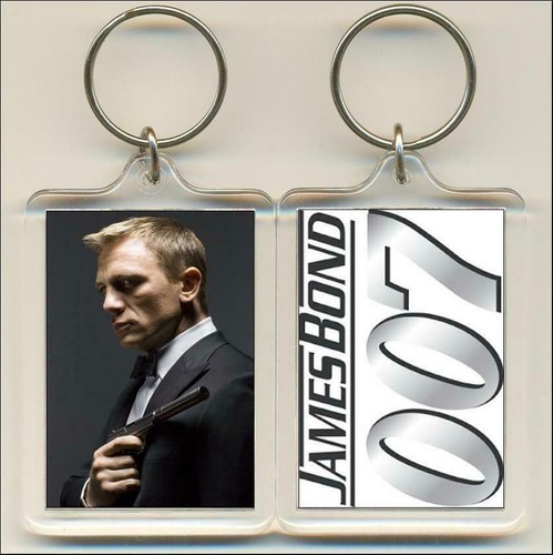 James bond actors keyring 6 - james,