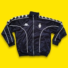 Juventus 1997 1998 Kappa tracktop Football Jacket Size XXL Black Grey Del