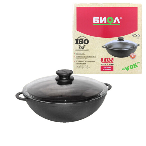 Padella ghisa wok - in,