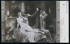 cartolina art Tanoux donna nuda prostituta thailandese originale anni '10 Salon de Paris