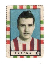 CALCIO FIGURINA CICOGNA OMNIA SPORT  DA RITAGLIO 1947-48 PARENA VICENZA NR 63