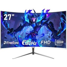 MONITOR TV SMART 27" FULL HD CURVO MONITOR PER COMPUTER DA GIOCO 1800R FHD 1080P