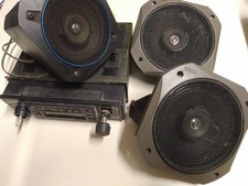 Lotto Autoradio Mangiacassette Pacific Stereo Non Testata + Alloggiamento +Casse