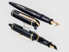 1943 WAHL EVERSHARP SKYLINE GENTLEMAN TAPPO E CANNA IN CELLULOIDE NERA - STUB NUOVO CON SCATOLA