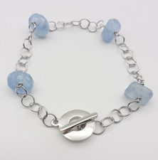 Bracciale acquamarina argento