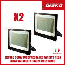 2X FARO 200W LUCE FREDDA LED