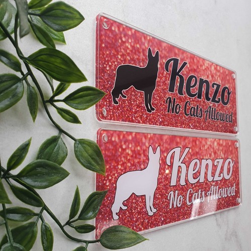 Targa personalizzata nome - , cane