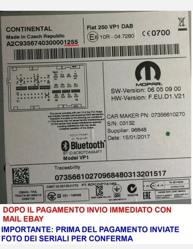Codice sblocco radio - codice,