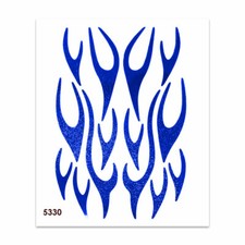Adesivi Stickers Fiamme Blu