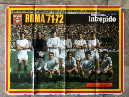 Poster squadra roma 1971 72 - squadra,