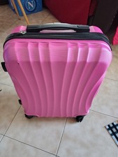 Valigia R. Leone rigida rosa 55 cm – usata, con lieve danno