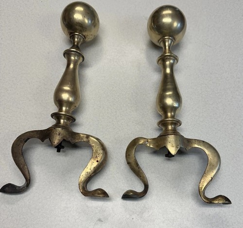 Vintage andirons ottone - andirons,