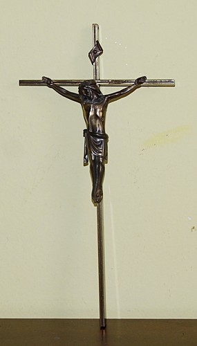 Crocefisso ottone antico da - crocefisso,