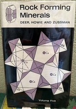 Howie and Zussman Deer / Rock-Forming Minerals Vol 5 Non-Silicates 1967