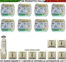 COMANDO ELETTRICO E RADIO CON 8 CENTRALI RADIOCOMANDO 6 CANALI E 8 RADIOPULSANTI