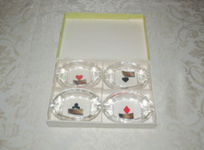 Set posacenere cristallo di