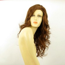 Parrucca donna ricci lunga castano dorato rame : JENNIFER 30