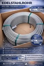 Tubo in acciaio inox 8x1 mm ad