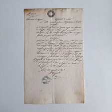 1853 Scrittura Manoscritta Su