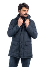 Giubbotto Uomo Invernale Elegante Giubbino Imbottito Impermeabile Cappotto VEQUE
